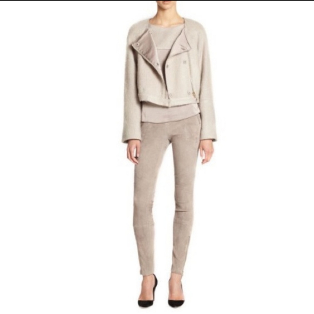 J Brand Elyn Moto Asymmetrical Jacket Mohair